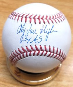 Autographed ANDY VAN SLYKE "3X AS" Official Major League Baseball