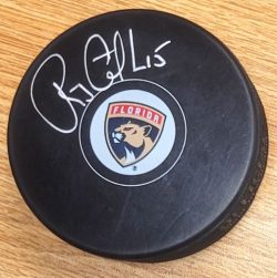 Autographed RANDY GILHEN Florida Panthers Hockey Puck