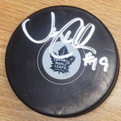 Autographed JOHN CULLEN Toronto Maple Leafs Hockey Puck