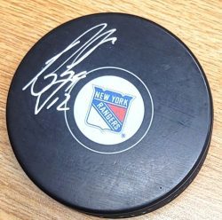 AUTOGRAPHED BOB ERREY New York Rangers Hockey Puck