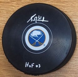 Autographed GRANT FUHR "HOF 03" Buffalo Sabres Hockey Puck JSA