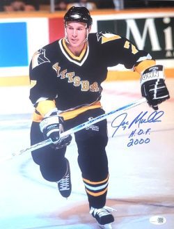 Autographed Joey Mullen "HOF 2000" Pittsburgh Penguins 11x14 Photo JSA