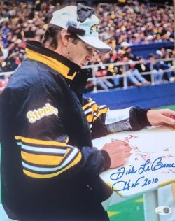 Autographed DICK LEBEAU "HOF 2010" 11X14 Pittsburgh Steelers Photo JSA