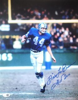 Autographed DICK LEBEAU "HOF 2010" 11X14 Detroit Lions Photo JSA