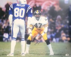 Autographed MEL BLOUNT "HOF 89" 16x20 Pittsburgh Steelers Photo JSA