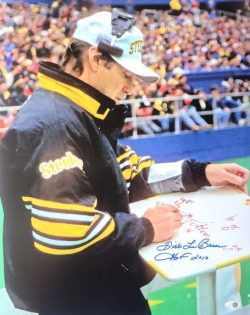 Autographed DICK LEBEAU "HOF 2010" 16x20 Pittsburgh Steelers Photo JSA