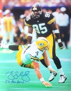 Autographed GREG LLOYD "5x Pro Bowl" 16x20 Pittsburgh Steelers Photo