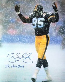 Autographed GREG LLOYD "5x Pro Bowl" 16x20 Pittsburgh Steelers Photo