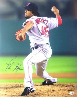 AUTOGRAPHED PEDRO MARTINEZ 16X20 Boston Red Sox Photo JSA