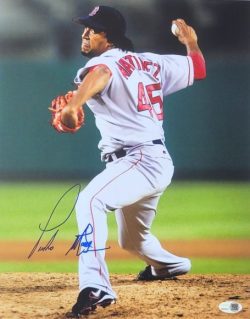 AUTOGRAPHED PEDRO MARTINEZ 11X14 Boston Red Sox Photo JSA