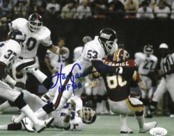 Autographed HARRY CARSON "HOF 06" 8X10 New York Giants Photo JSA