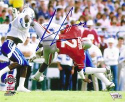 Autographed CRIS CARTER 8x10 Ohio State University Photo