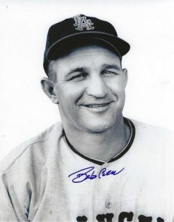 AUTOGRAPHED BOB CERV 8x10 Los Angeles Angels Photo