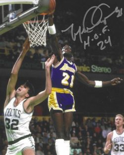 Autographed MICHAEL COOPER "HOF 24" 8X10 Los Angeles Lakers Photo