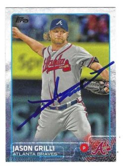 Autographed JASON GRILLI Atlanta Braves 2015 Topps Card