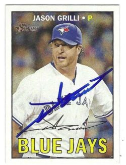 Autographed JASON GRILLI Toronto Blue Jays 2016 Topps Heritage Card