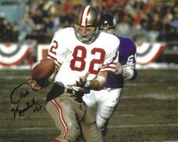 Autographed TED KWALICK 8X10 San Francisco 49'ers Photo