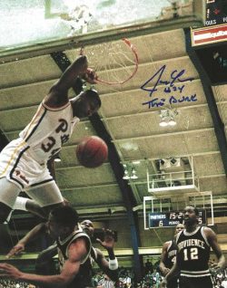 Autographed JEROME LANE "the Dunk" 8X10 Pitt Panthers Photo
