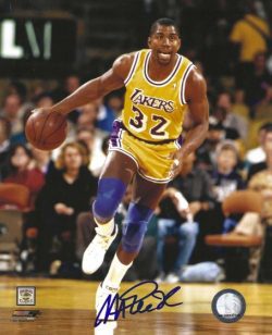 Autographed MAGIC JOHNSON 8x10 Los Angeles Lakers Photo
