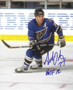 Autographed ADAM OATES "HOF 12" Washington Capitals photo