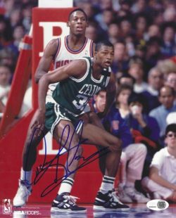 Autographed DENNIS RODMAN 8x10 Detroit Pistons photo JSA