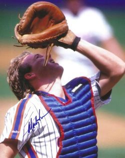 AUTOGRAPHED MACKEY SASSER 8x10 New York Mets photo