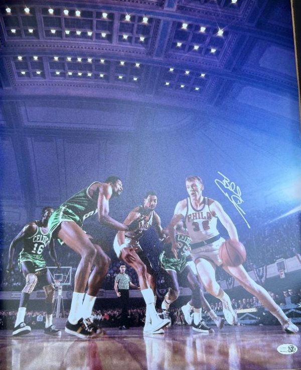 Autographed BILLY CUNNINGHAM 16X20 Philadelphia 76ers photo JSA