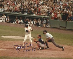 Autographed CARL YASTRZEMSKI "HOF 89" 8X10 Boston Red Sox