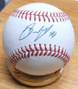 Autographed BOWDEN FRANCIS Official Major League Baseball