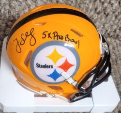Autographed GREG LLOYD "5X Pro Bowl" Pittsburgh Steelers Mini Helmet JSA