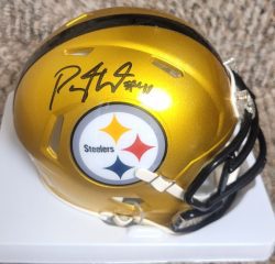 Autographed PAYTON WILSON Pittsburgh Steelers Mini Helmet JSA
