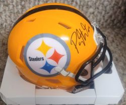 Autographed PAYTON WILSON Pittsburgh Steelers Mini Helmet JSA