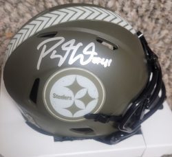 Autographed PAYTON WILSON Pittsburgh Steelers Mini Helmet JSA