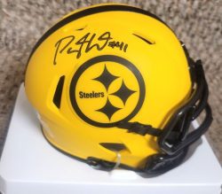 Autographed PAYTON WILSON Pittsburgh Steelers Mini Helmet JSA