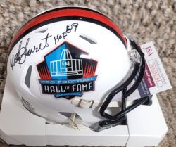 Autographed MEL BLOUNT "HOF 89"Hall of Fame Mini Helmet JSA Witness
