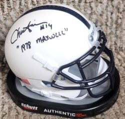 Autographed CHUCK FUSINA "1978 Maxwell"  Penn State Mini Helmet