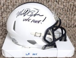 Autographed MATT BAHR "We are" Penn State Mini Helmet