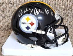 Autographed BUBBY BRISTER Pittsburgh Steelers Mini Helmet