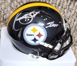 Autographed KORDELL STEWART "Slash" Pittsburgh Steelers Mini Helmet