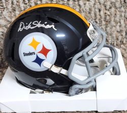 Autographed DICK SHINER Pittsburgh Steelers Mini Helmet