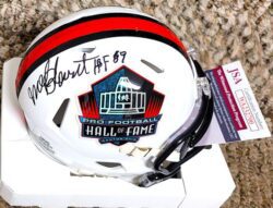 Autographed MEL BLOUNT "HOF 89"Hall of Fame Mini Helmet JSA Witness