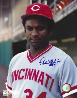 AUTOGRAPHED  PEDRO BORBON 8X10 Cincinnati Reds Photo