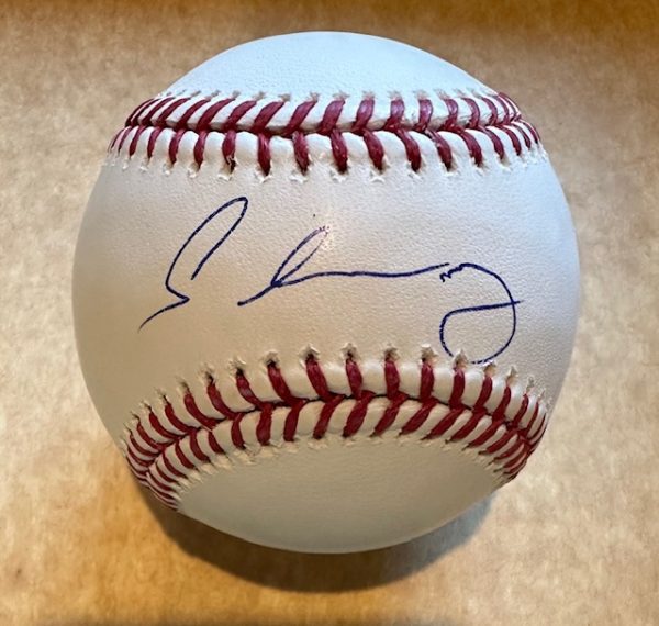 Signed Christopher Sanchez Philadelphia Phillies ROMLB Baseball Beckett Witness