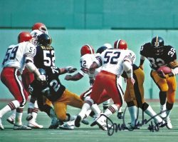 Autographed DICK AMBROSE 8X10 Cleveland Browns Photo