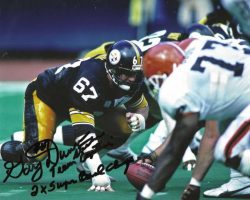 Autographed GARY DUNN 8X10 Pittsburgh Steelers Photo