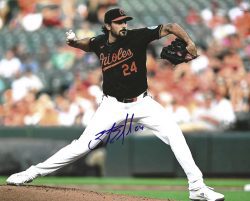 AUTOGRAPHED ZACH EFLIN 8X10 Baltimore Orioles Photo