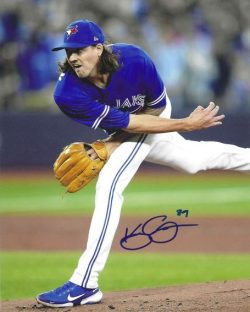 AUTOGRAPHED KEVIN GAUSMAN 8X10 Toronto Blue Jays photo