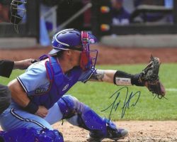 AUTOGRAPHED TYLER HEINEMANN 8X10 Toronto Blue Jays photo