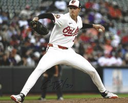 AUTOGRAPHED CADE POVICH 8X10 Baltimore Orioles Photo