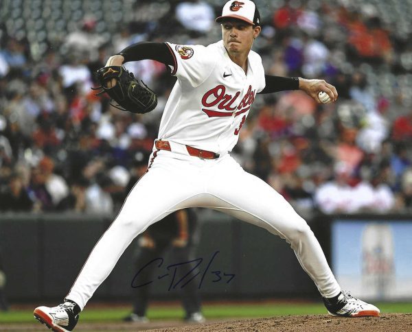 AUTOGRAPHED CADE POVICH 8X10 Baltimore Orioles Photo